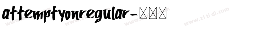 attemptyonregular字体转换