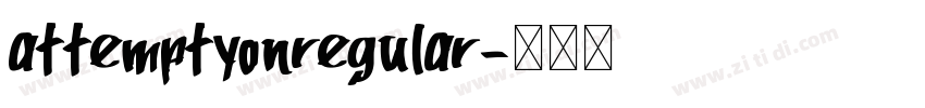 attemptyonregular字体转换
