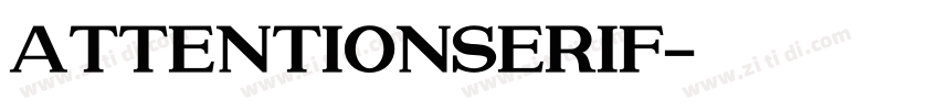 AttentionSerif字体转换