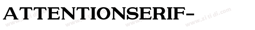 AttentionSerif字体转换