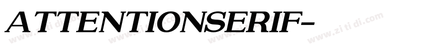 AttentionSerif字体转换