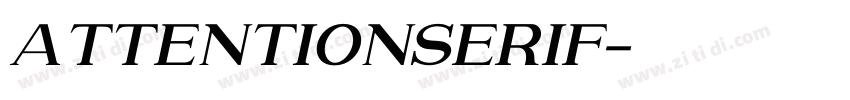 AttentionSerif字体转换