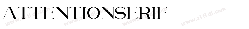 AttentionSerif字体转换