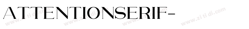 AttentionSerif字体转换