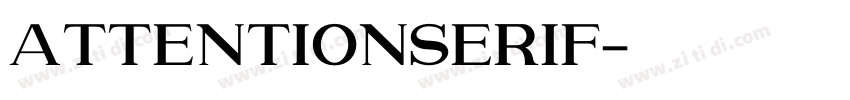 AttentionSerif字体转换