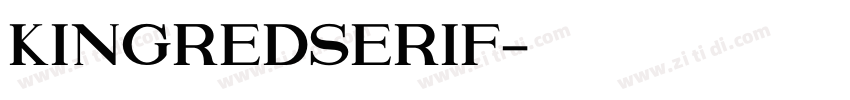 KingredSerif字体转换
