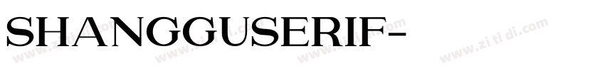 ShangguSerif字体转换