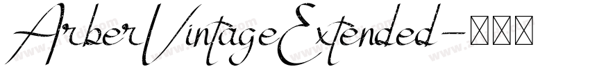 ArberVintageExtended字体转换