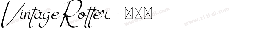 VintageRotter字体转换