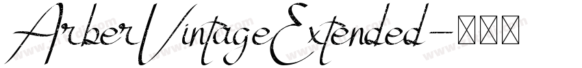 ArberVintageExtended字体转换