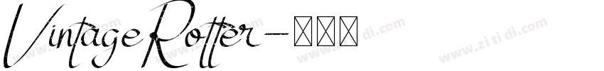 VintageRotter字体转换