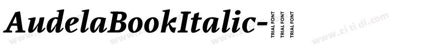 AudelaBookItalic字体转换