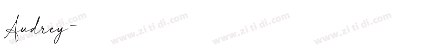Audrey字体转换