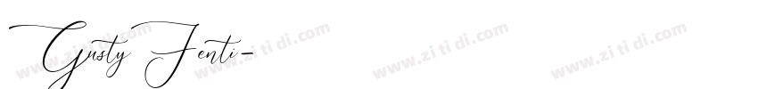 GustyFenti字体转换