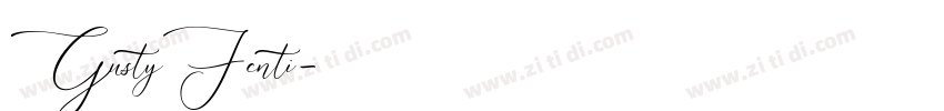 GustyFenti字体转换