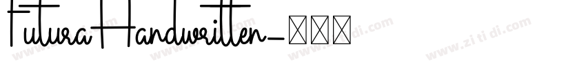FuturaHandwritten字体转换