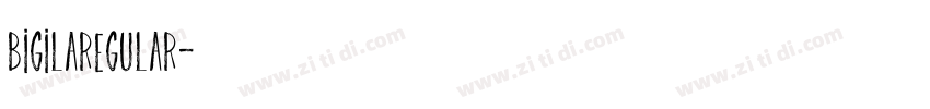 BigilaRegular字体转换