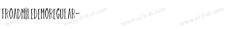 FroadmileDEMORegular字体转换