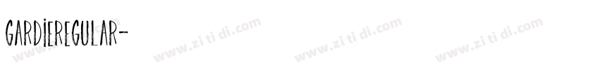 GARDIERegular字体转换