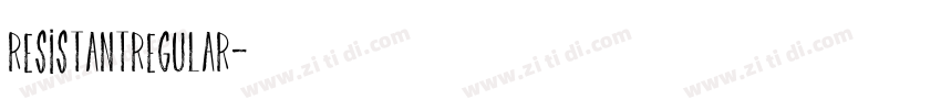 ResistantRegular字体转换