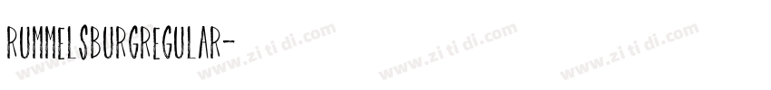 RummelsburgRegular字体转换