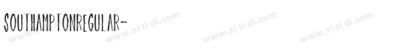 SouthamptonRegular字体转换