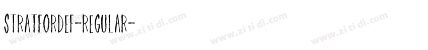 StratfordEF-Regular字体转换