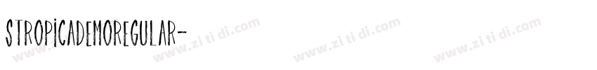 StropicaDEMORegular字体转换