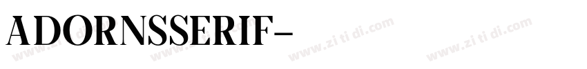 AdornSSerif字体转换