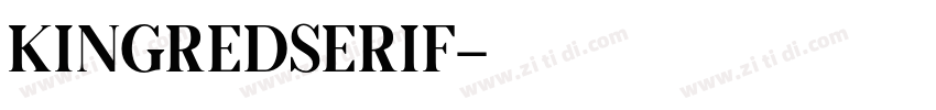 KingredSerif字体转换