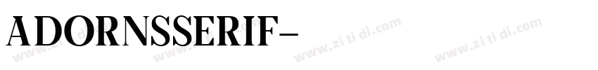 AdornSSerif字体转换