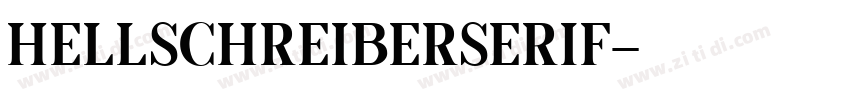 HellschreiberSerif字体转换