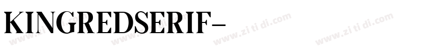 KingredSerif字体转换