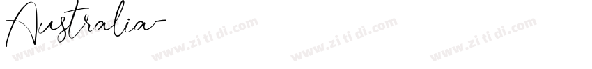 Australia字体转换