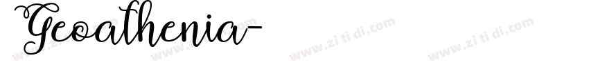 Geoathenia字体转换