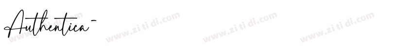 Authentica字体转换