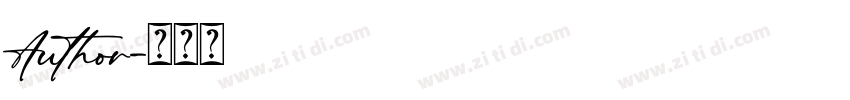 Author字体转换