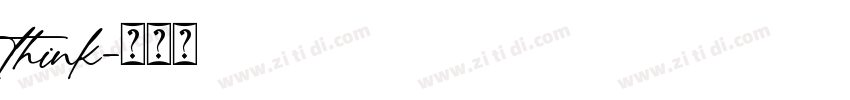 think字体转换