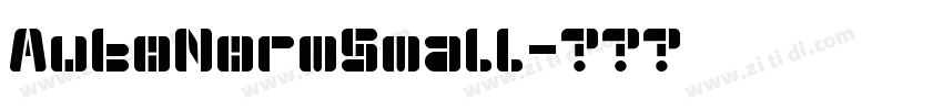 AutoNormSmall字体转换