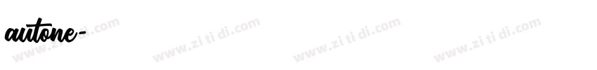 autone字体转换