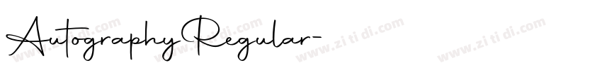 AutographyRegular字体转换
