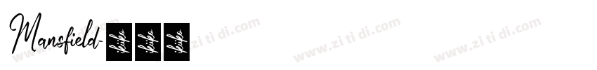 Mansfield字体转换