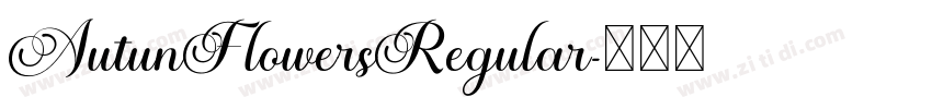 AutunFlowersRegular字体转换 AutunFlowersRegular字体转换