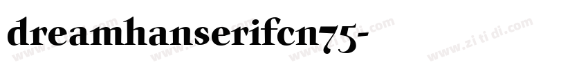 dreamhanserifcn75字体转换