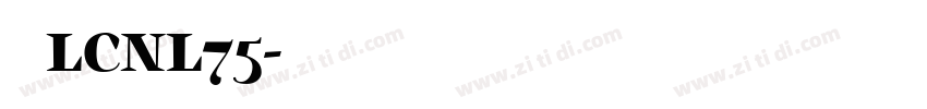 梦源LCNL75字体转换