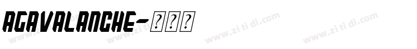AGAvalanche字体转换