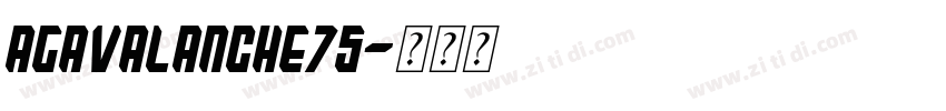 AGAvalanche75字体转换