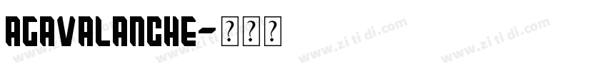 AGAvalanche字体转换