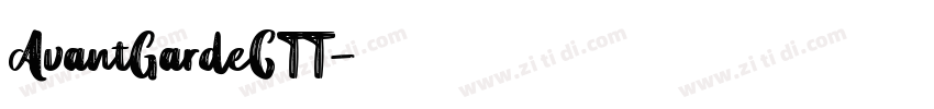 AvantGardeCTT字体转换