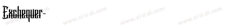 Exchequer字体转换